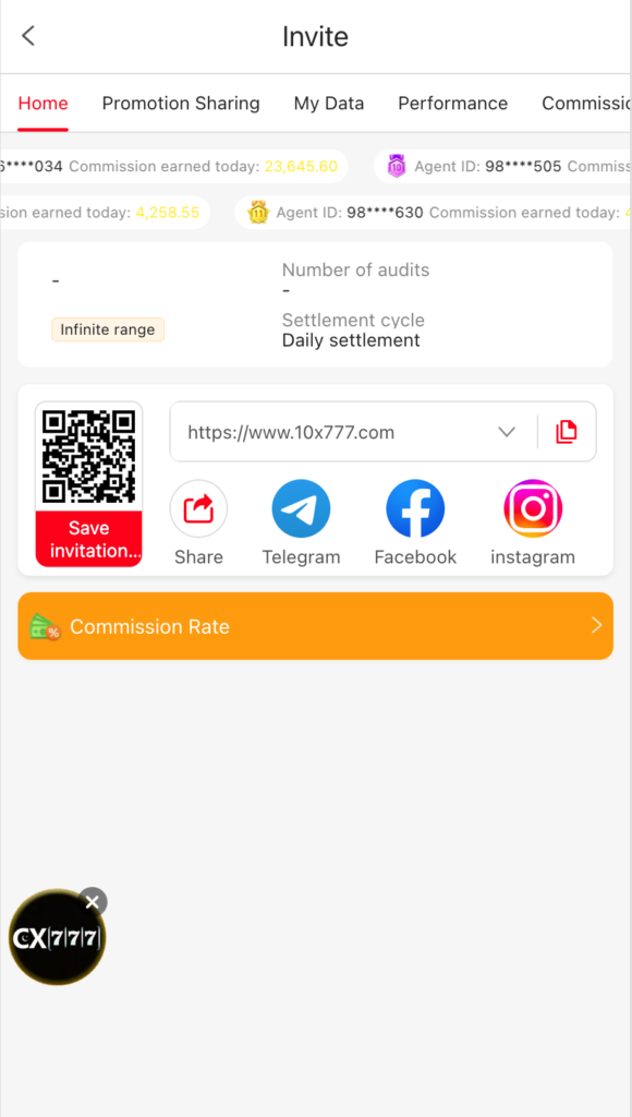 x777 referral