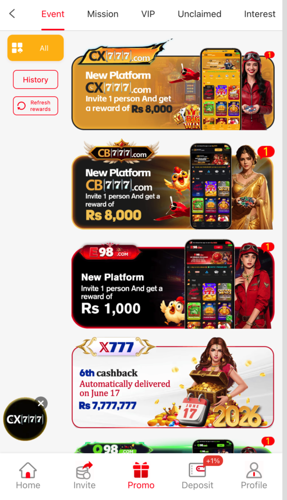 x777 offers